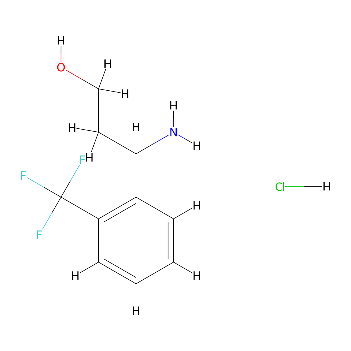 3-Amino-3-[2-(trifluoromethyl)phenyl]propan-1-ol hydrochloride molecular structure, CAS 1379987-03-7