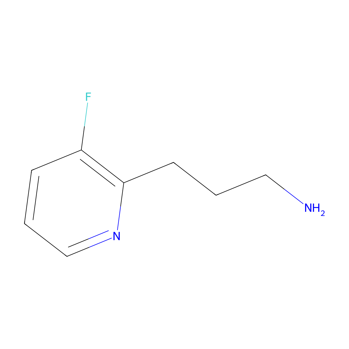 3-(3-Fluoropyridin-2-yl)propan-1-amine molecular structure, CAS 1379991-35-1