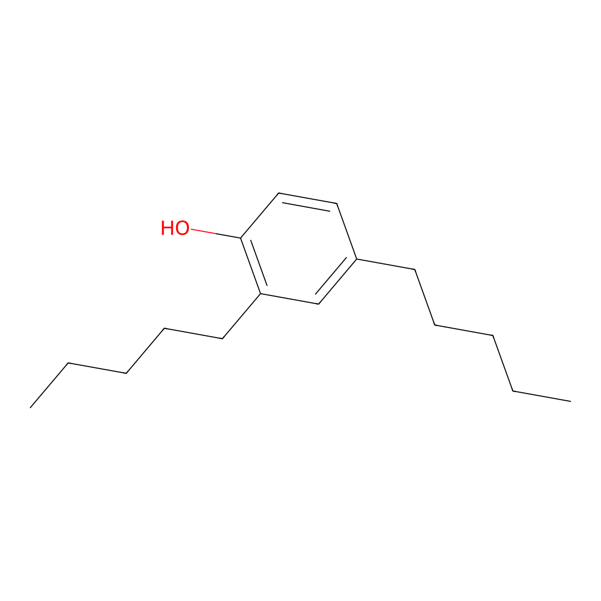 2,4-Dipentylphenol molecular structure, CAS 138-00-1