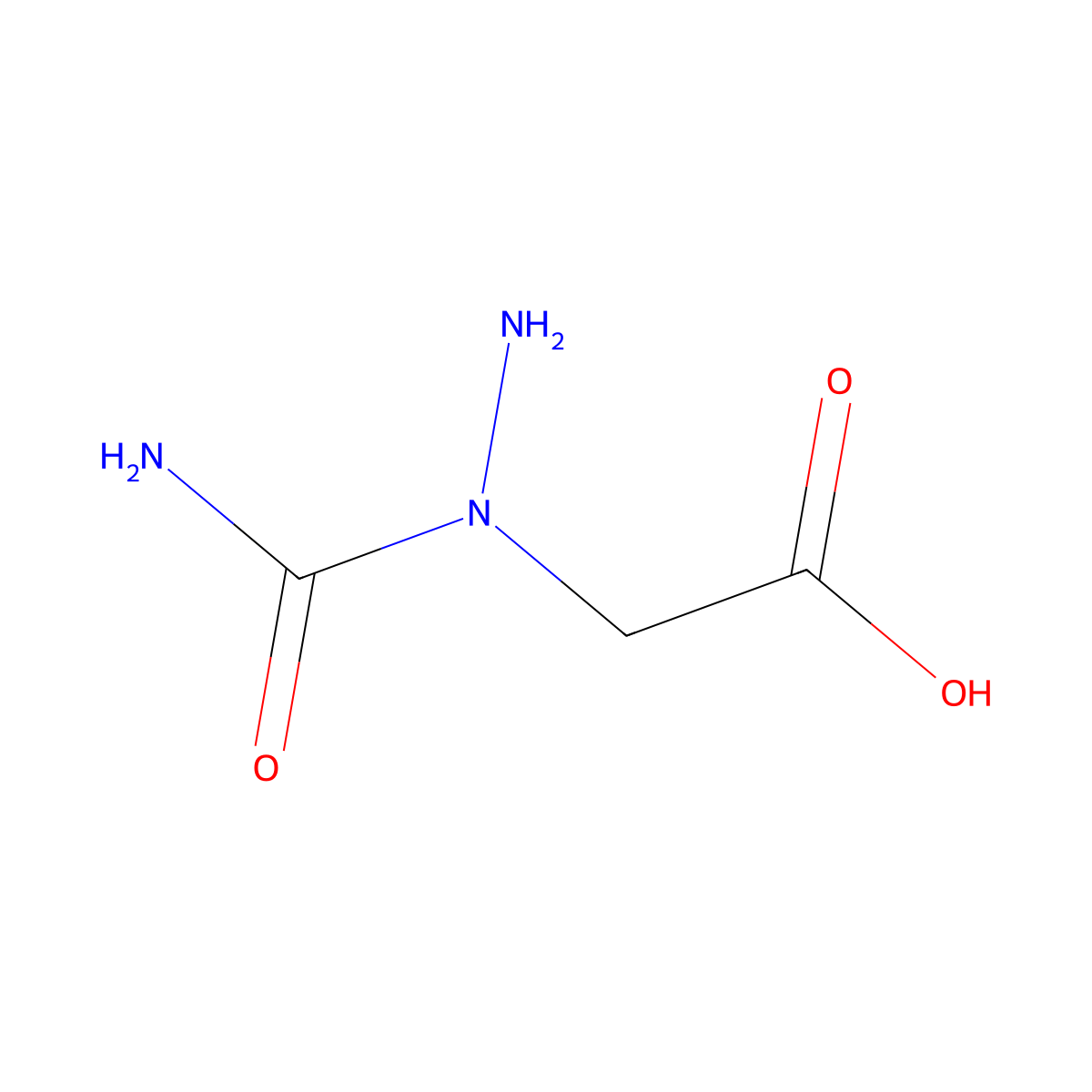 3-Aminohydantoic acid molecular structure, CAS 138-07-8