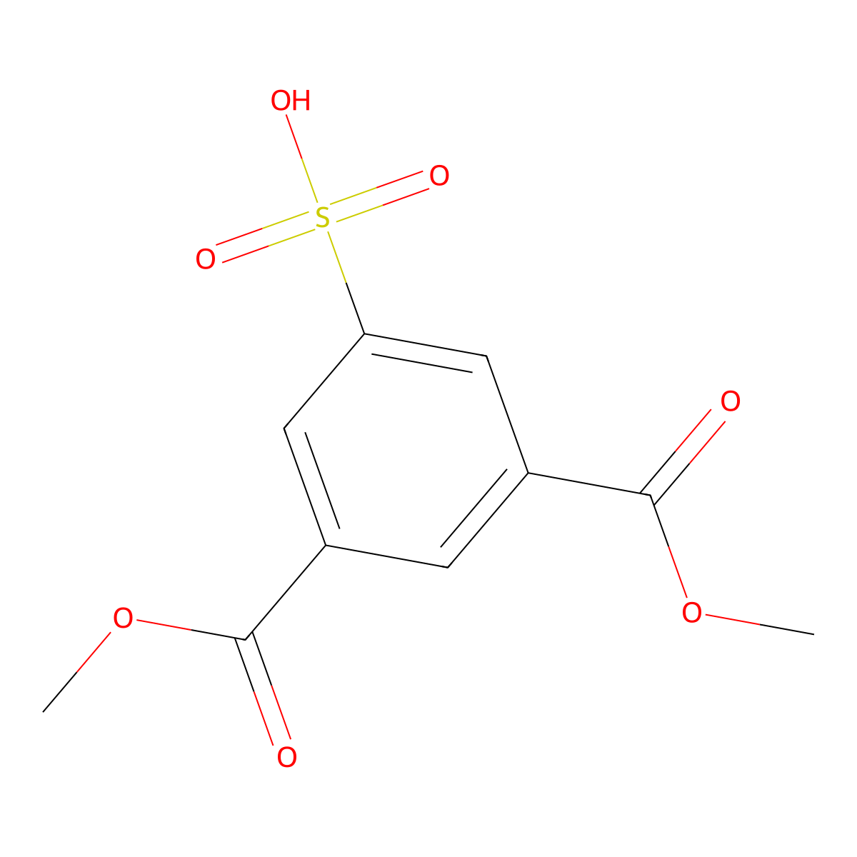 1,3-Dimethyl 5-sulfoisophthalate molecular structure, CAS 138-25-0