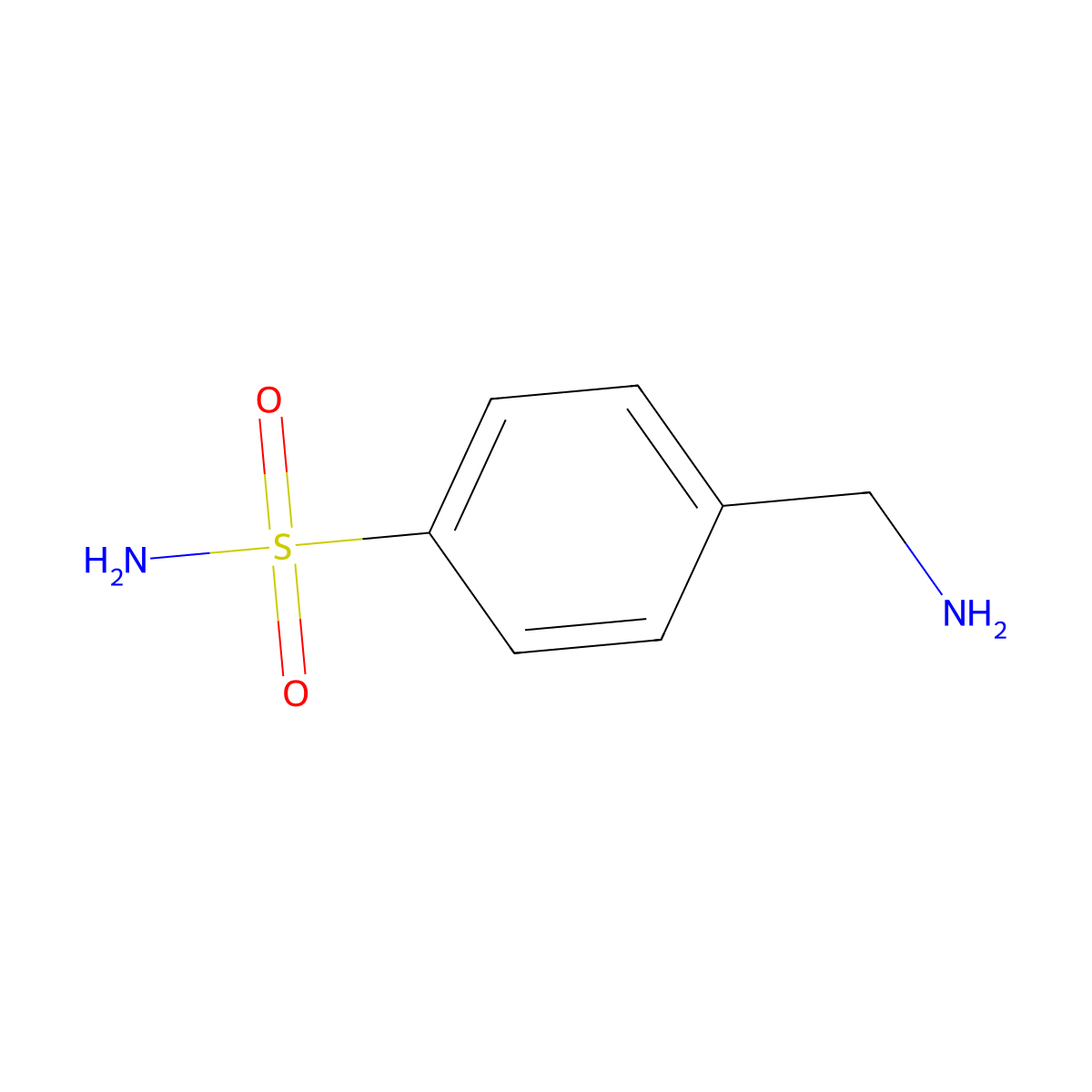 Mafenide molecular structure, CAS 138-39-6