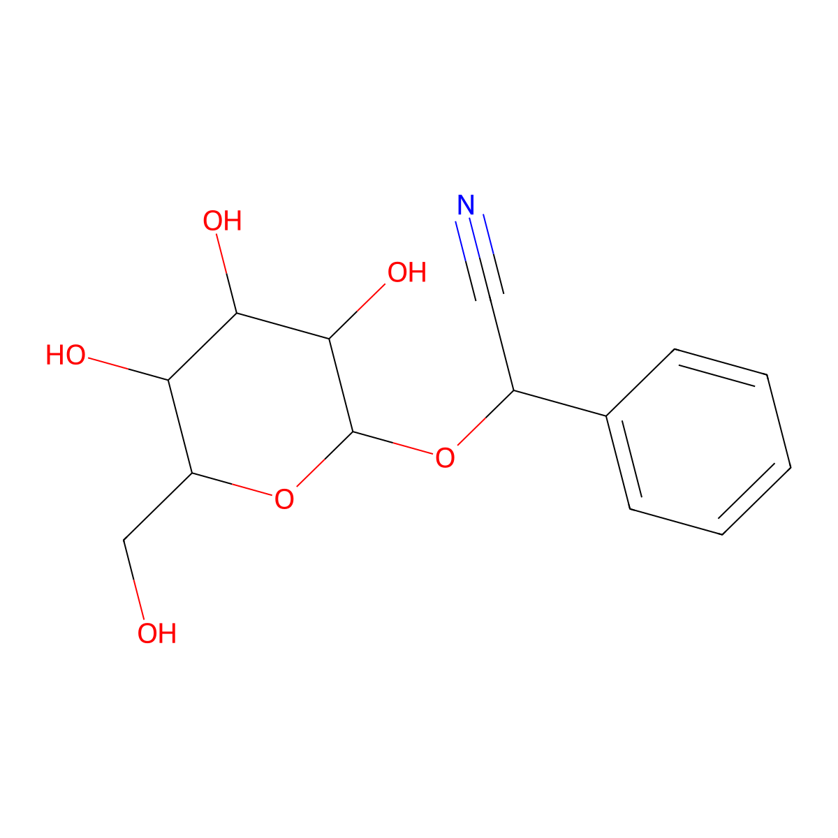 Prulaurasin molecular structure, CAS 138-53-4