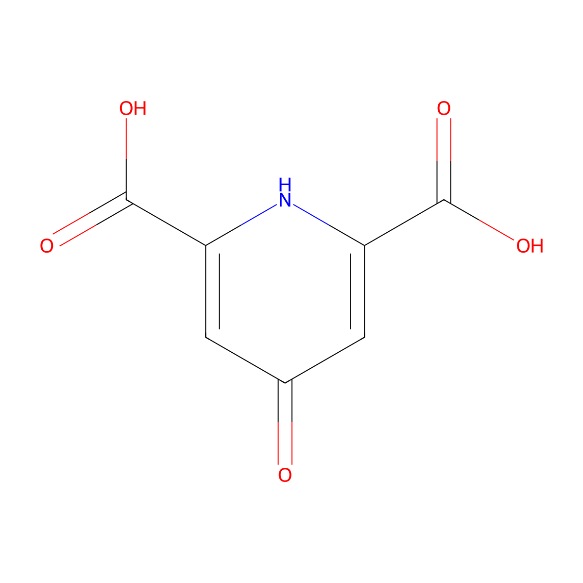 Chelidamic Acid molecular structure, CAS 138-60-3