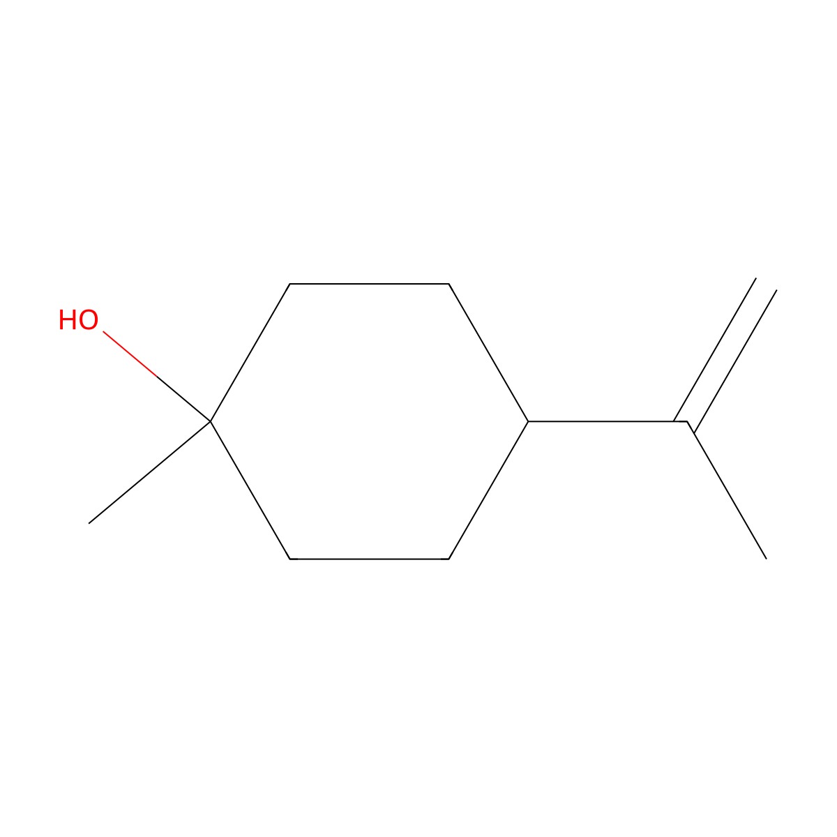 Beta-Terpineol molecular structure, CAS 138-87-4