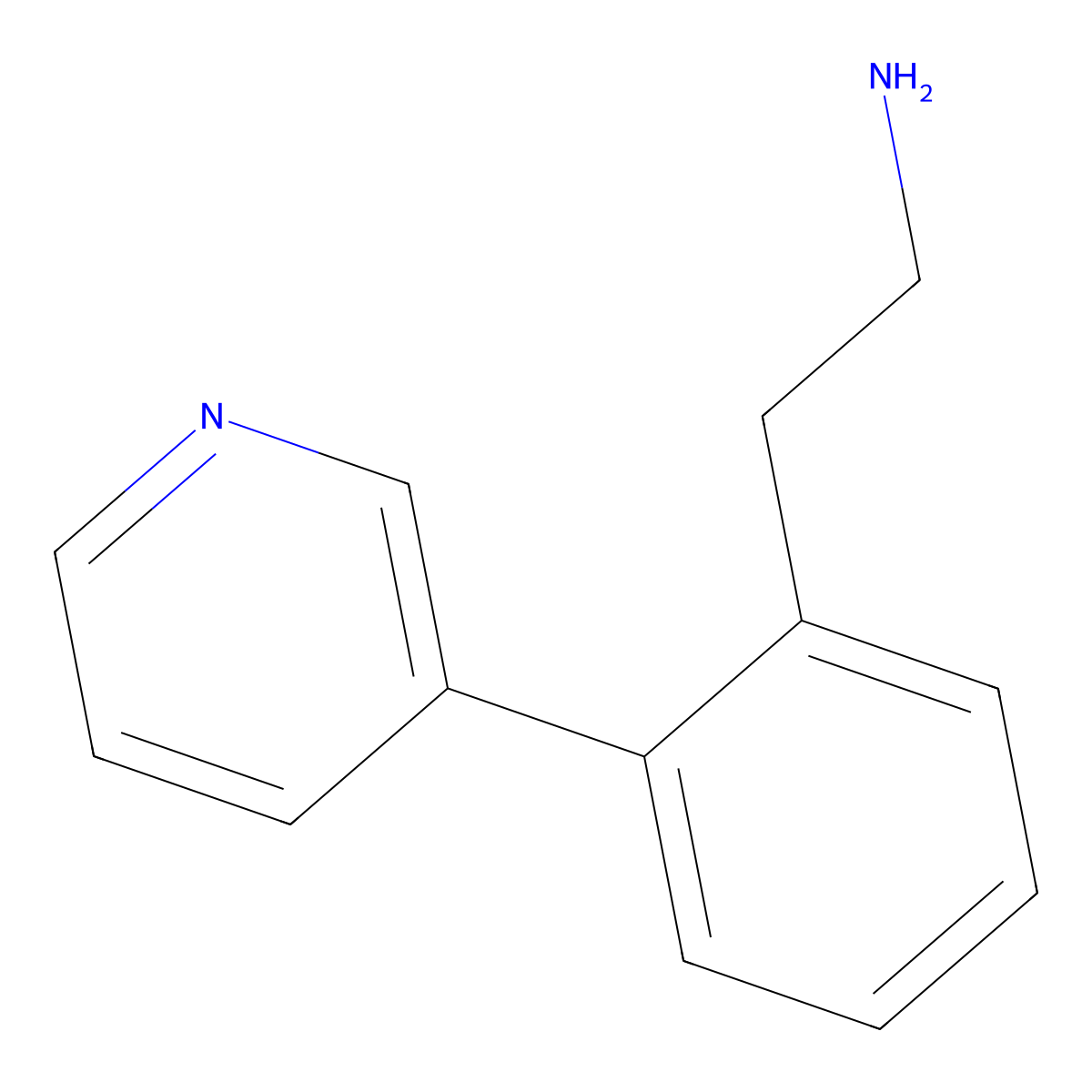 2-(2-(Pyridin-3-yl)phenyl)ethanamine molecular structure, CAS 1380031-75-3