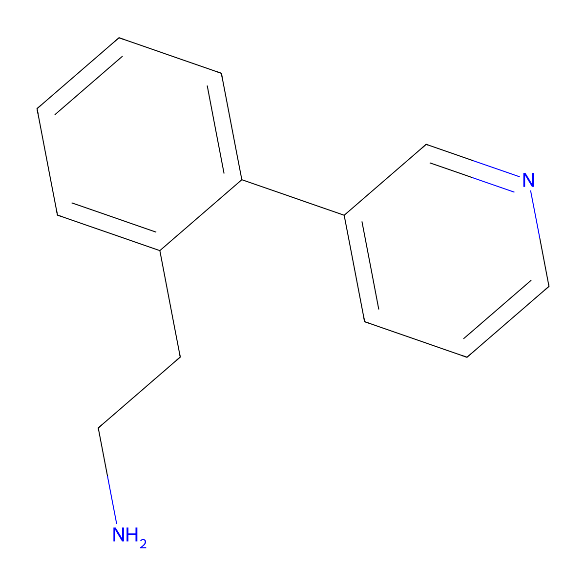 2-(2-(Pyridin-3-yl)phenyl)ethanamine molecular structure, CAS 1380031-75-3