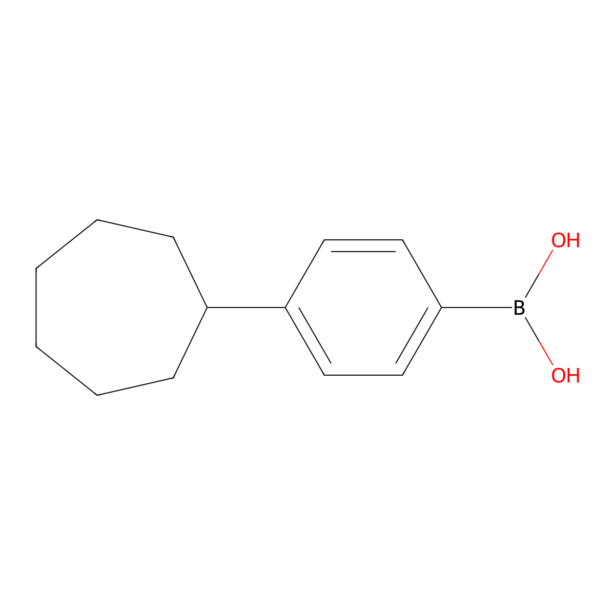 (4-Cycloheptylphenyl)boronic acid molecular structure, CAS 1380066-45-4