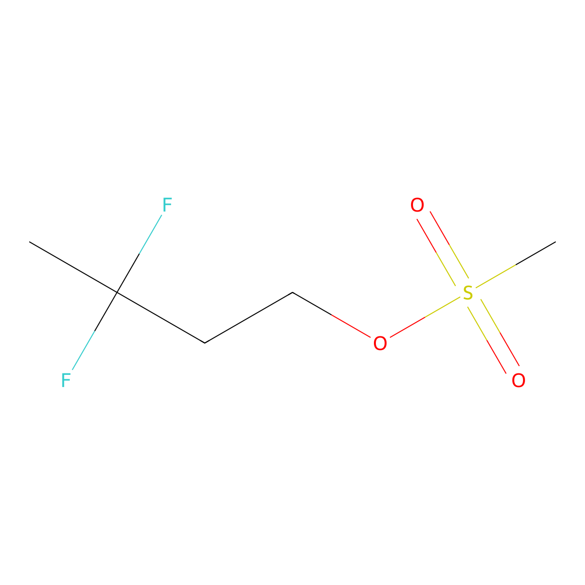 3,3-Difluorobutyl methanesulfonate molecular structure, CAS 1380069-61-3