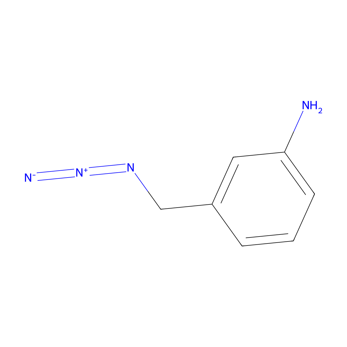 3-(Azidomethyl)aniline molecular structure, CAS 1380088-20-9