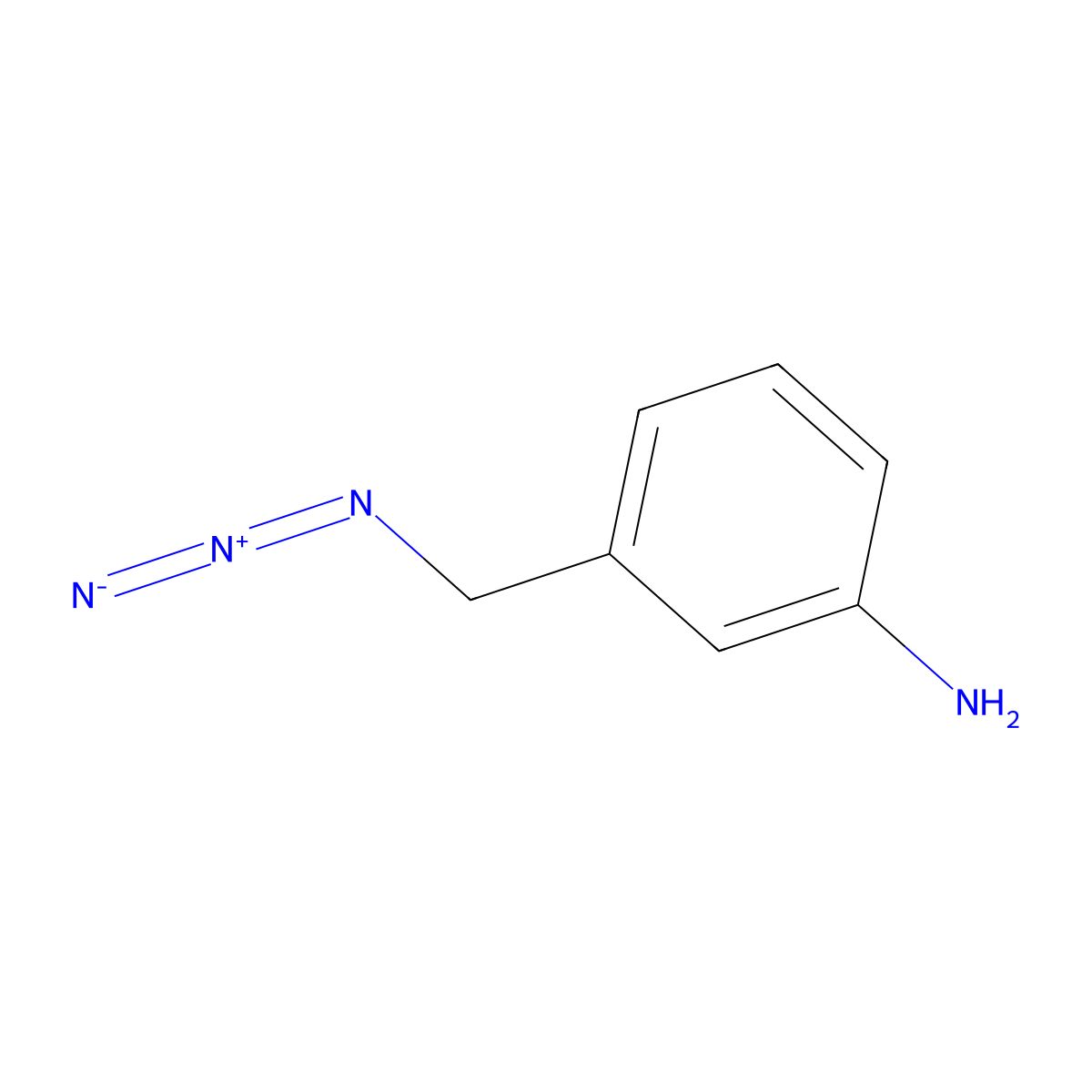 3-(Azidomethyl)aniline molecular structure, CAS 1380088-20-9