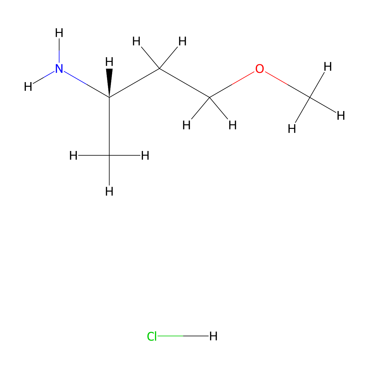 (2S)-4-methoxybutan-2-amine hydrochloride molecular structure, CAS 1380094-24-5