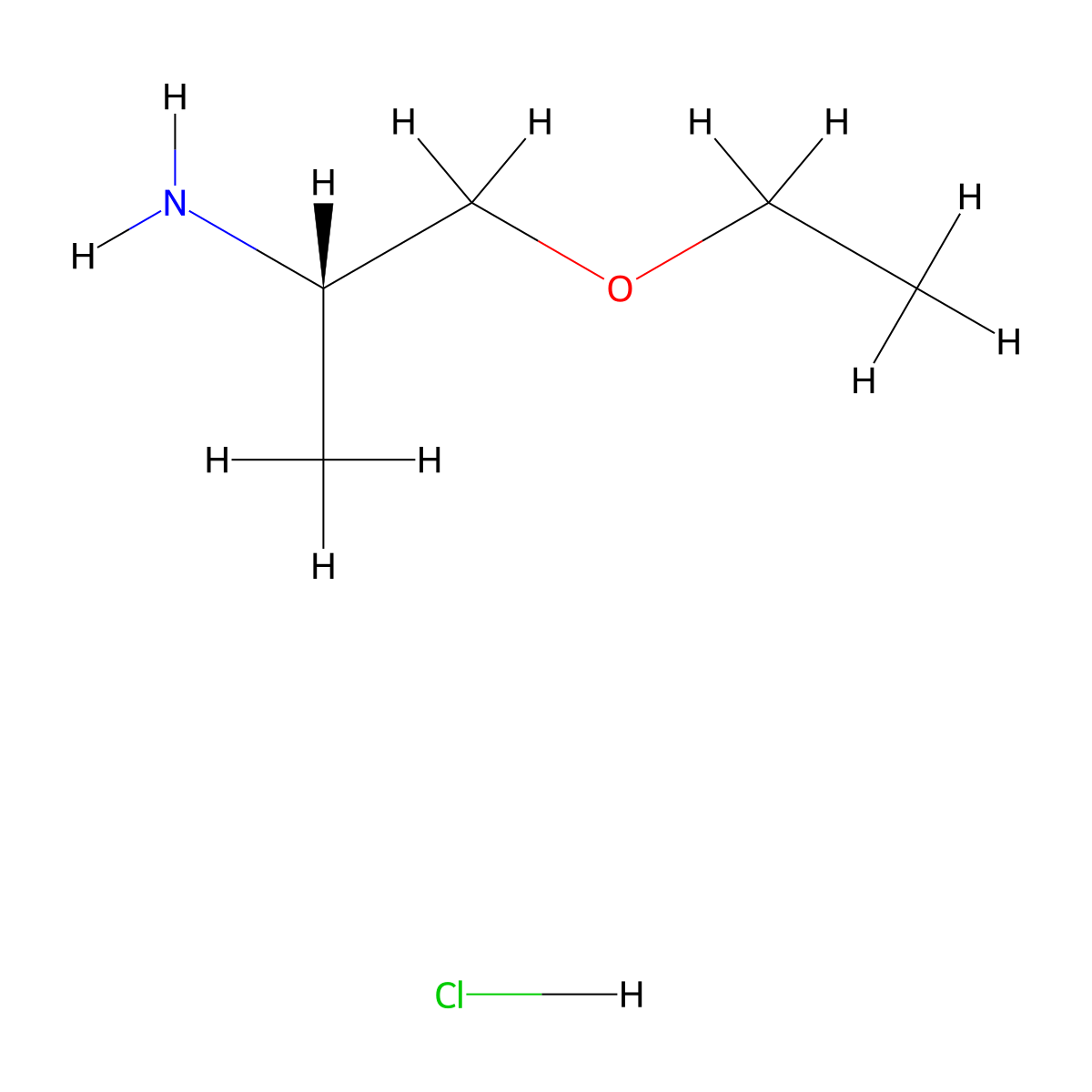 (2S)-1-ethoxypropan-2-amine hydrochloride molecular structure, CAS 1380094-35-8