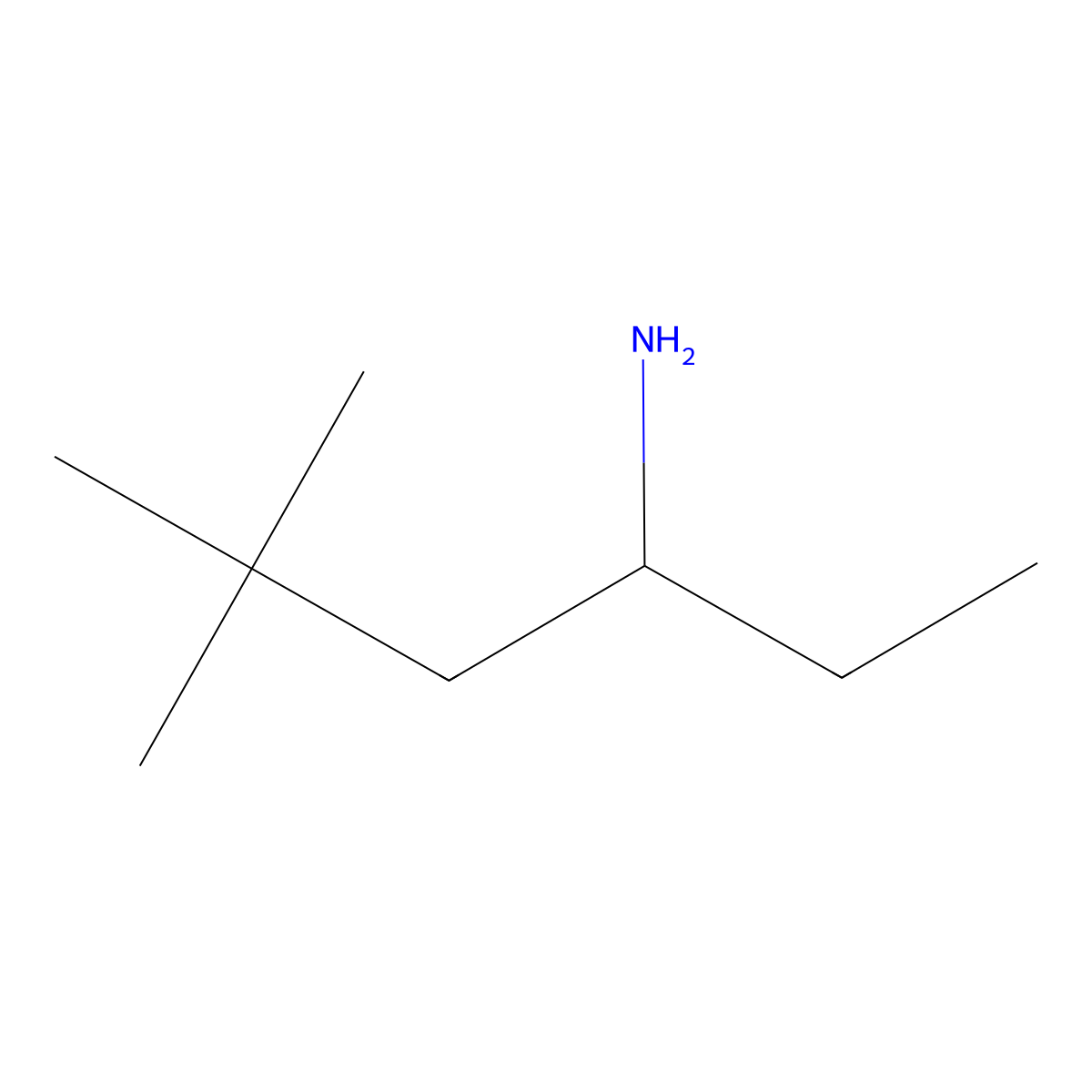 5,5-Dimethylhexan-3-amine molecular structure, CAS 1380140-46-4