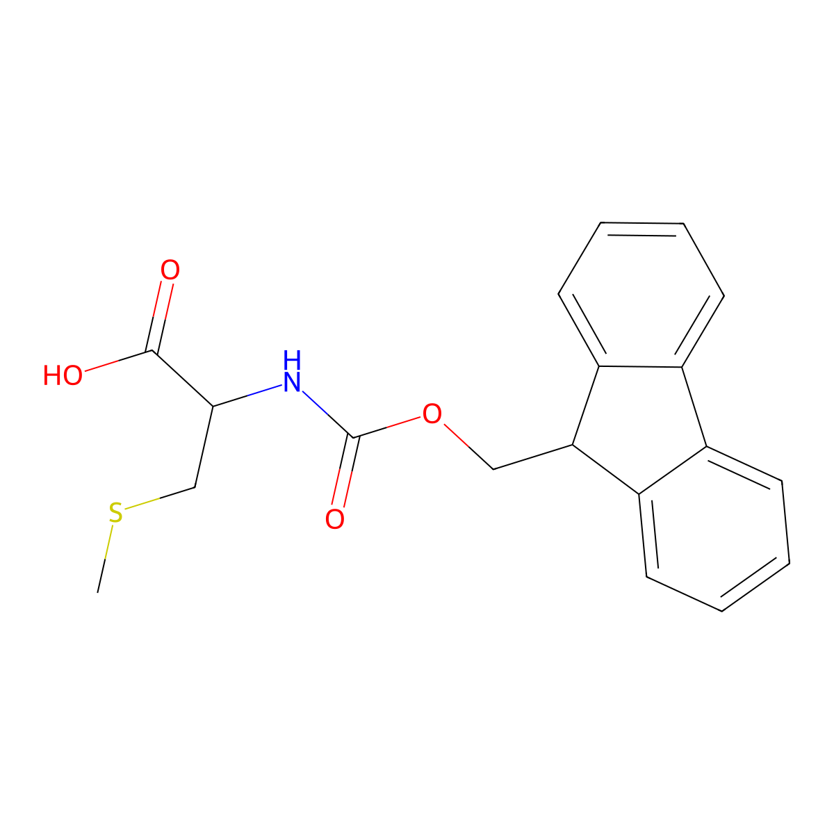Fmoc-S-Methyl-L-Cysteine molecular structure, CAS 138021-87-1