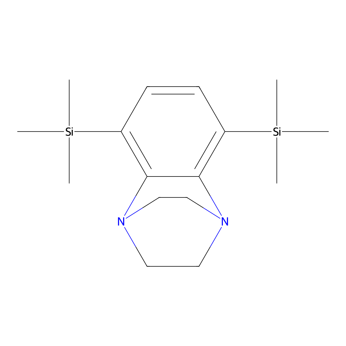 5,8-Bis(trimethylsilyl)-2,3-dihydro-1,4-ethanoquinoxaline molecular structure, CAS 138023-47-9