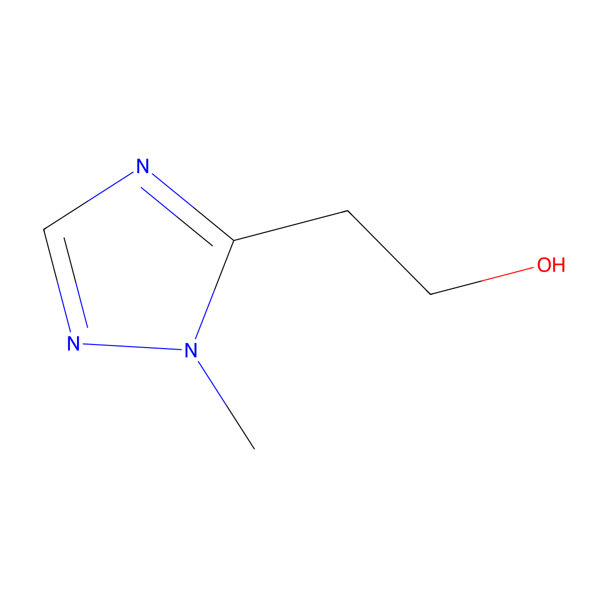 2-(1-methyl-1H-1,2,4-triazol-5-yl)ethan-1-ol molecular structure, CAS 1380234-87-6