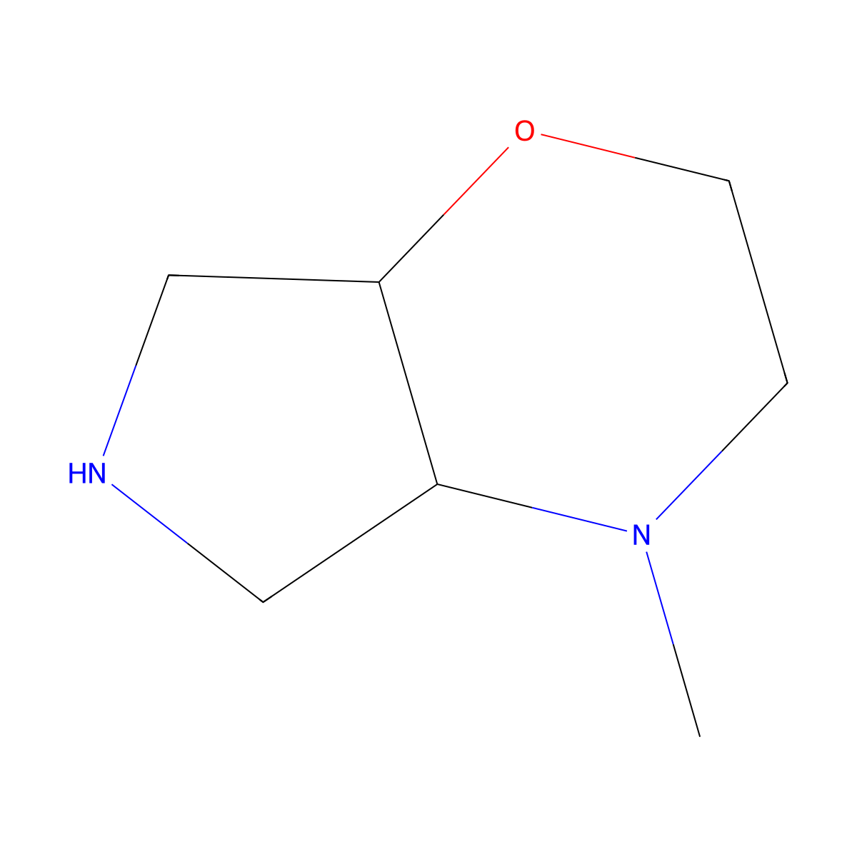(4aR,7aR)-rel-4-Methyloctahydropyrrolo[3,4-b][1,4]oxazine molecular structure, CAS 138027-06-2