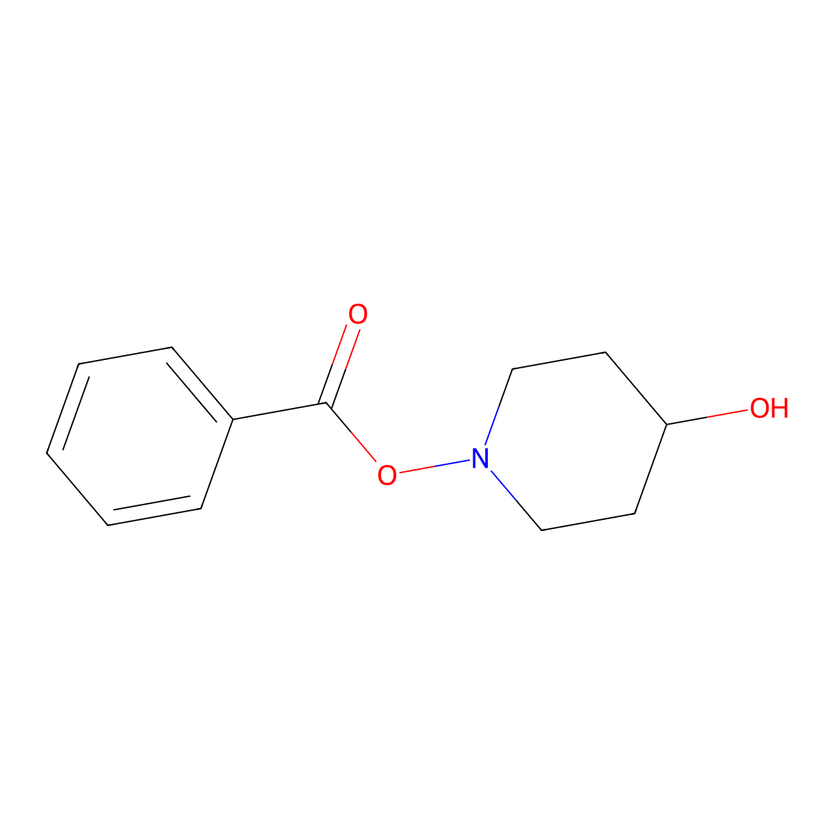 4-Hydroxypiperidin-1-yl benzoate molecular structure, CAS 1380288-25-4