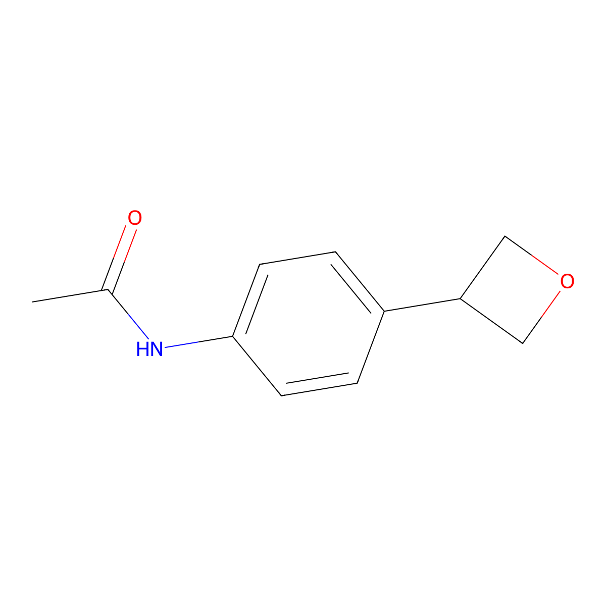 N-(4-(Oxetan-3-YL)phenyl)acetamide molecular structure, CAS 1380292-54-5