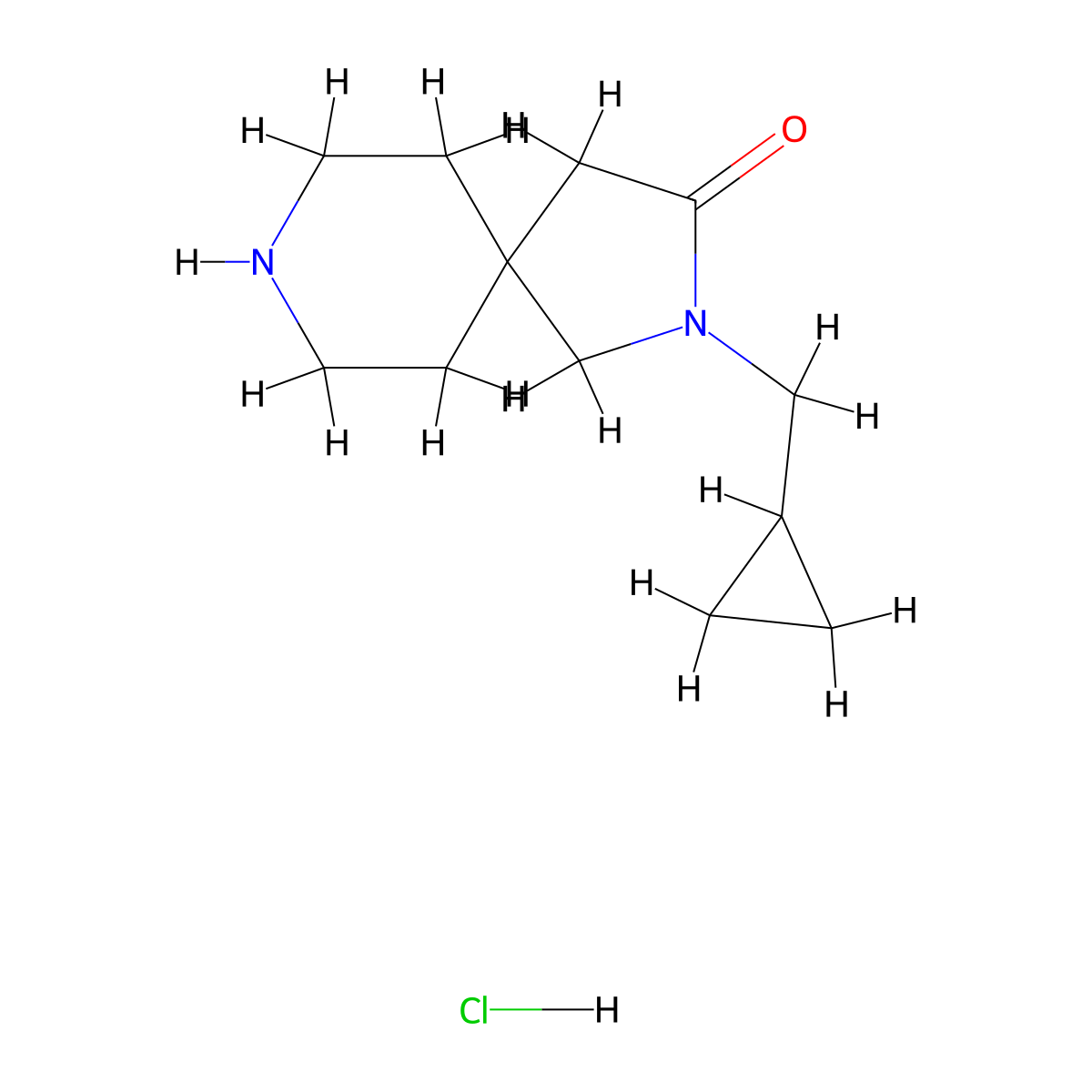 2-(Cyclopropylmethyl)-2,8-diazaspiro[4.5]decan-3-one hydrochloride molecular structure, CAS 1380300-25-3