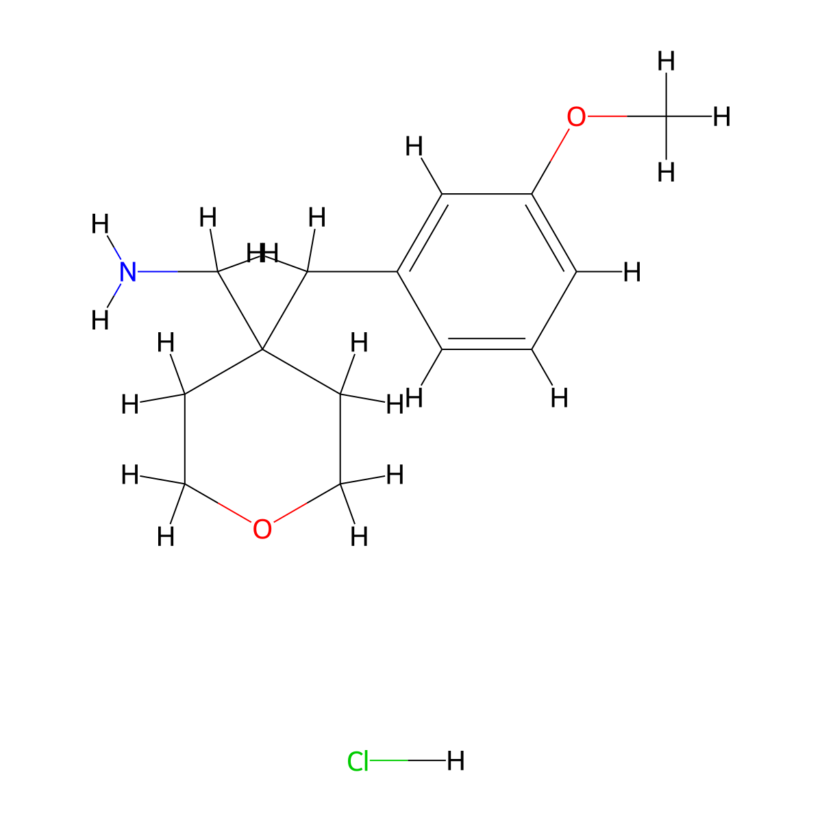4-[(3-Methoxyphenyl)methyl]oxan-4-ylmethanamine hydrochloride molecular structure, CAS 1380300-33-3