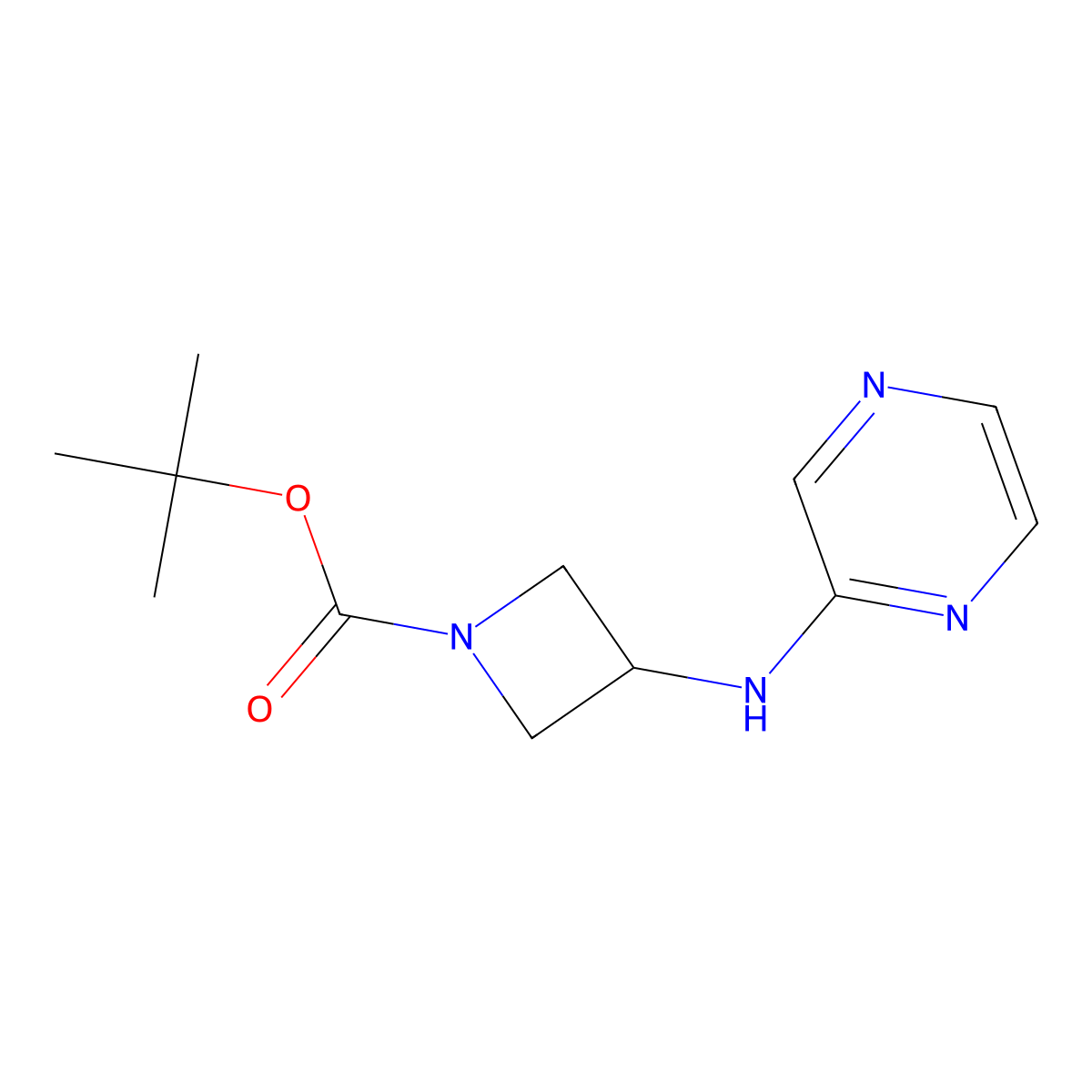 tert-Butyl 3-(pyrazin-2-ylamino)azetidine-1-carboxylate molecular structure, CAS 1380300-41-3