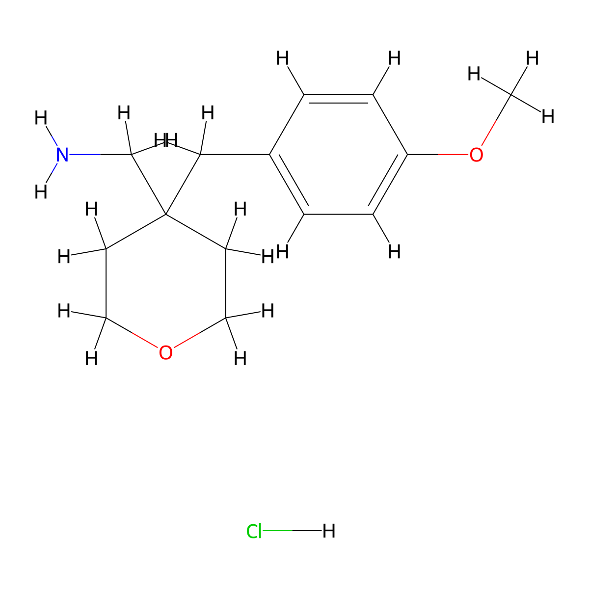 4-[(4-Methoxyphenyl)methyl]oxan-4-ylmethanamine hydrochloride molecular structure, CAS 1380300-43-5