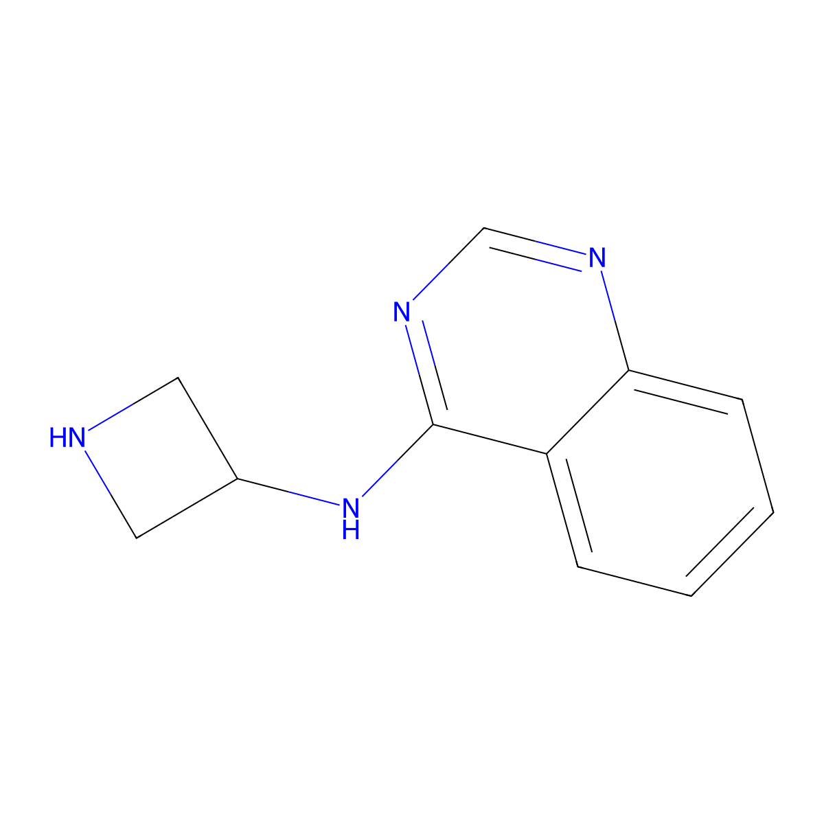 N-(Azetidin-3-yl)quinazolin-4-amine molecular structure, CAS 1380300-68-4