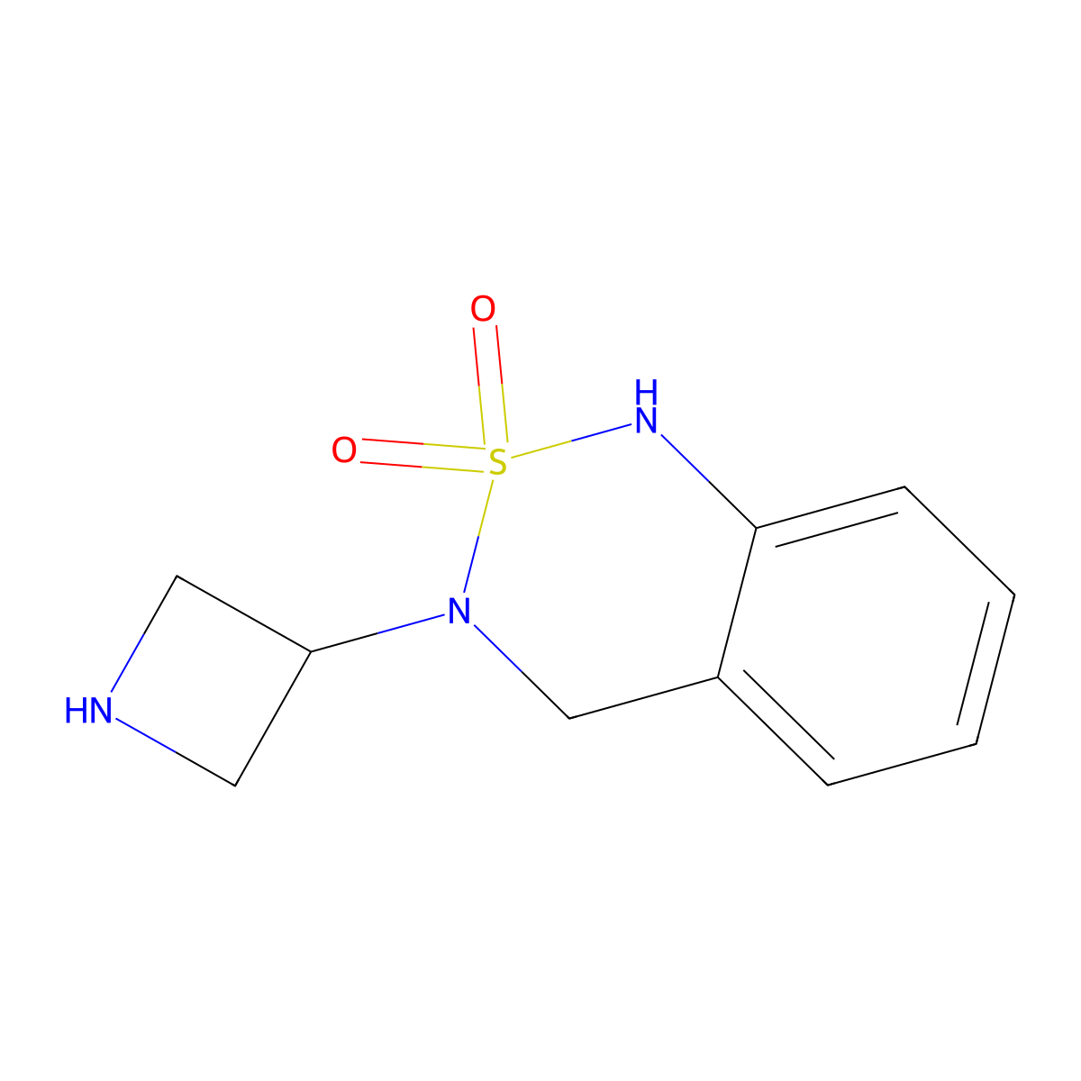 3-(Azetidin-3-yl)-3,4-dihydro-1H-2lambda(6),1,3-benzothiadiazine-2,2-dione molecular structure, CAS 1380300-71-9