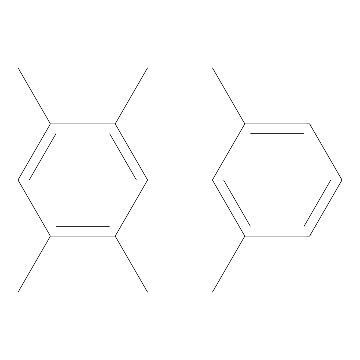 2,2',3,5,6,6'-Hexamethyl-1,1'-biphenyl molecular structure, CAS 1380314-21-5