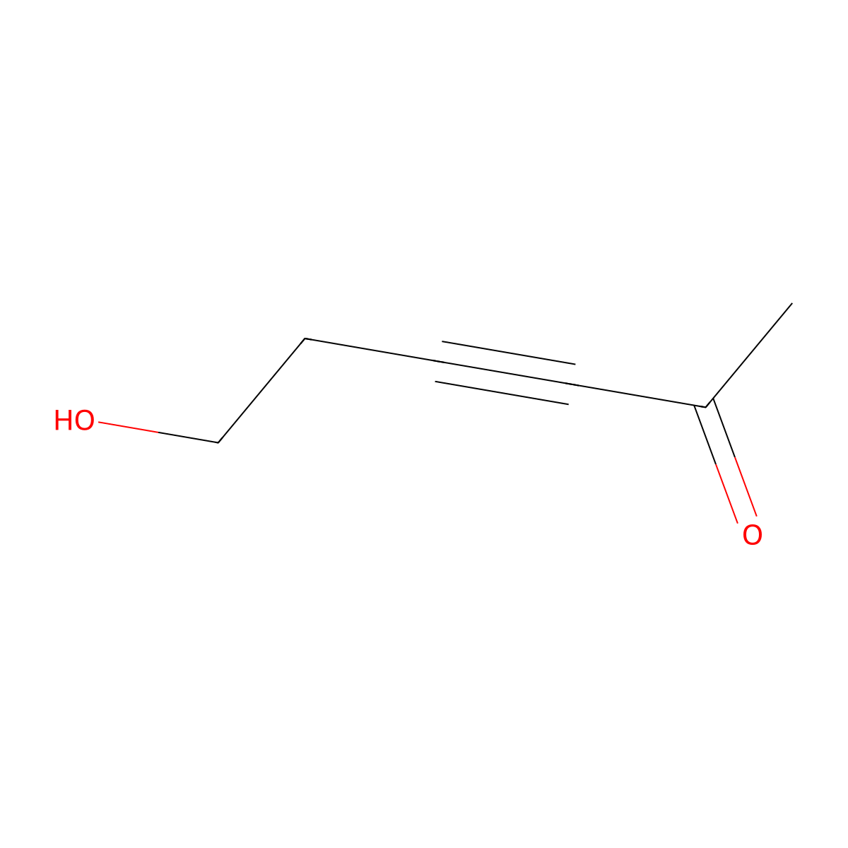 6-Hydroxyhex-3-yn-2-one molecular structure, CAS 1380316-64-2