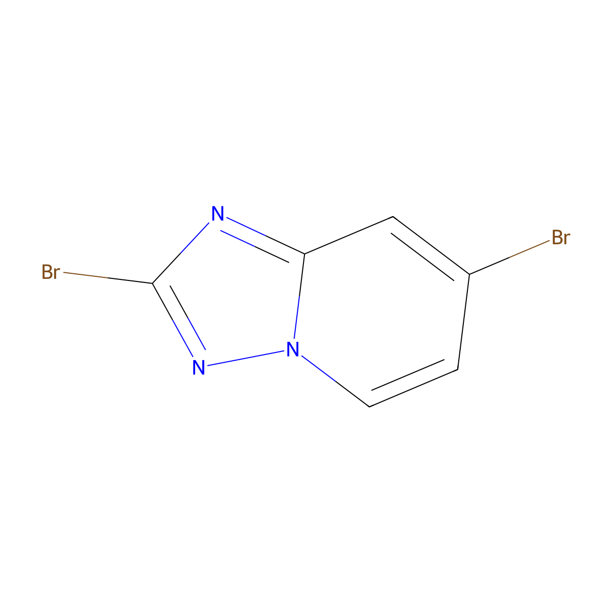 2,7-Dibromo-[1,2,4]triazolo[1,5-a]pyridine molecular structure, CAS 1380331-15-6