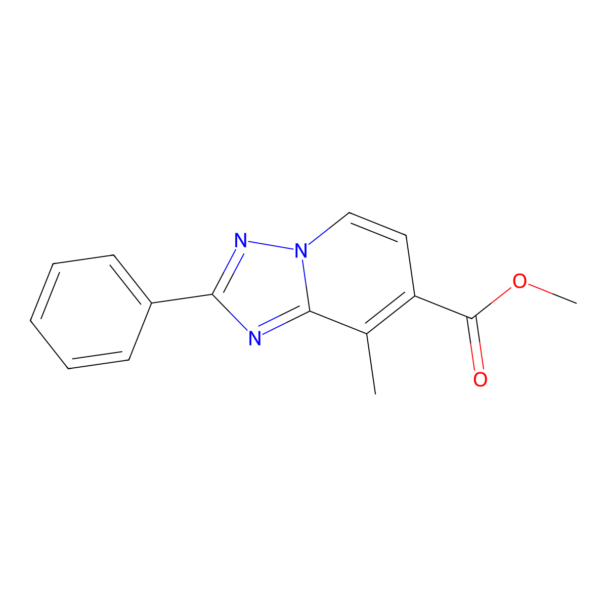Methyl 8-methyl-2-phenyl-[1,2,4]triazolo[1,5-A]pyridine-7-carboxylate molecular structure, CAS 1380331-21-4