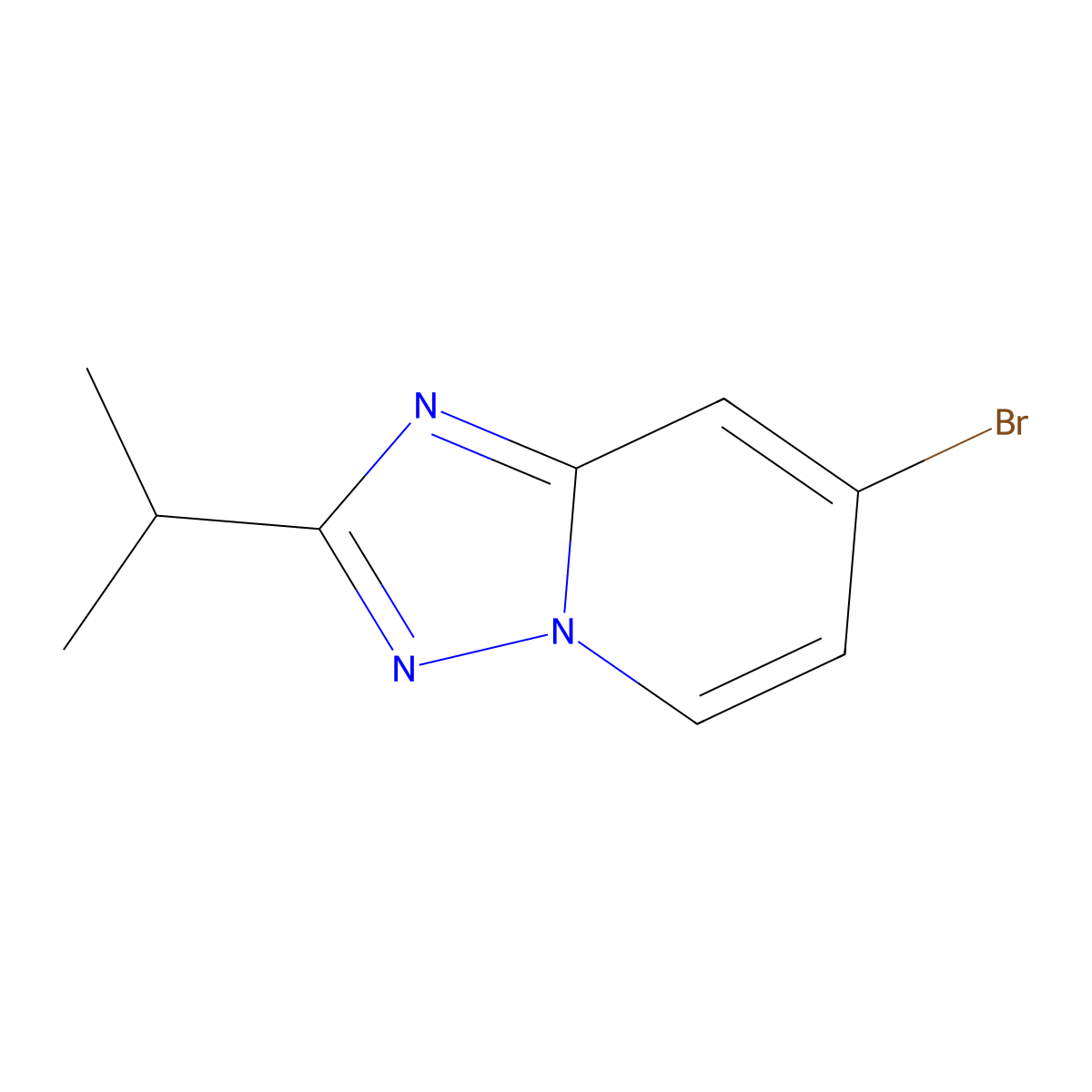 7-Bromo-2-isopropyl-[1,2,4]triazolo[1,5-A]pyridine molecular structure, CAS 1380331-40-7