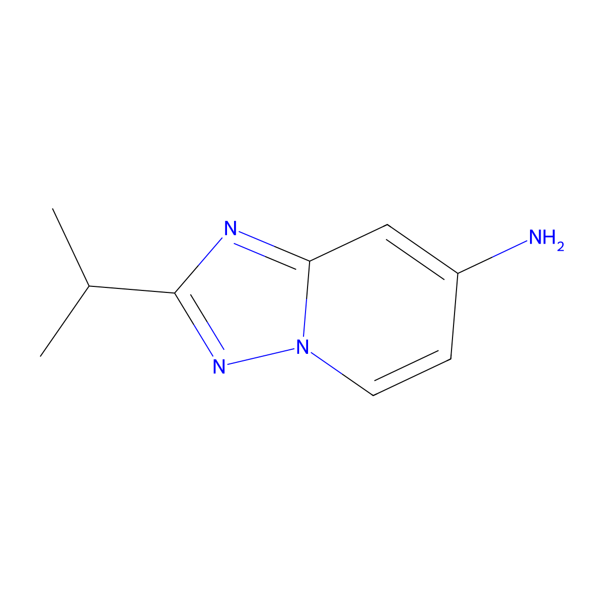 2-Isopropyl-[1,2,4]triazolo[1,5-a]pyridin-7-amine molecular structure, CAS 1380331-42-9