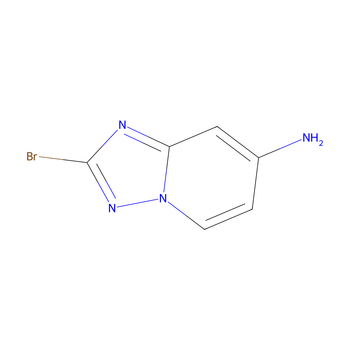 2-Bromo-[1,2,4]triazolo[1,5-a]pyridin-7-amine molecular structure, CAS 1380331-65-6