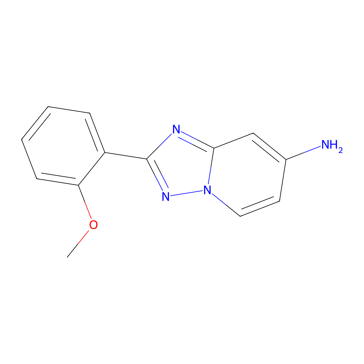 2-(2-Methoxyphenyl)-[1,2,4]triazolo[1,5-a]pyridin-7-amine molecular structure, CAS 1380331-89-4