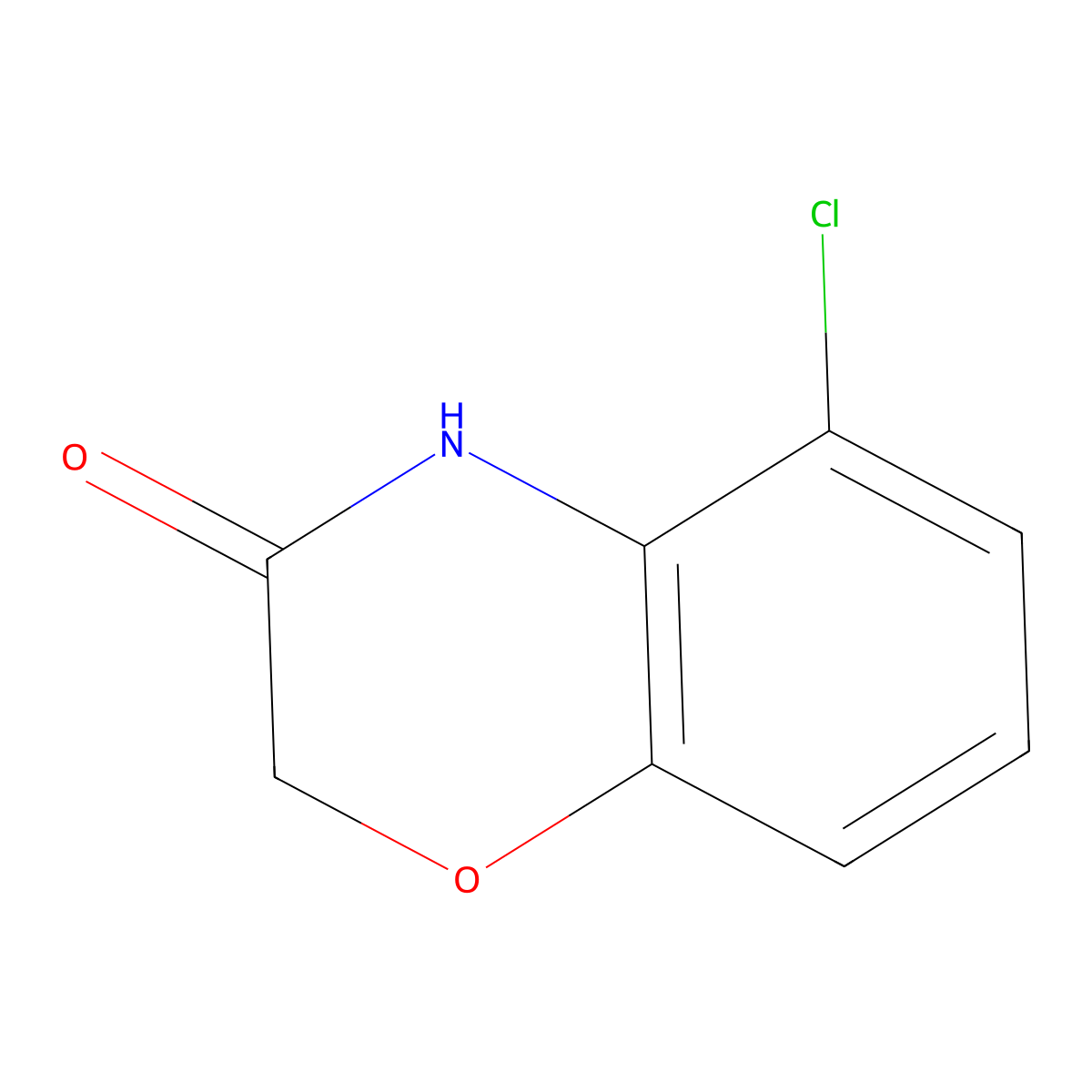 5-Chloro-2H-benzo[B][1,4]oxazin-3(4H)-one molecular structure, CAS 138035-68-4