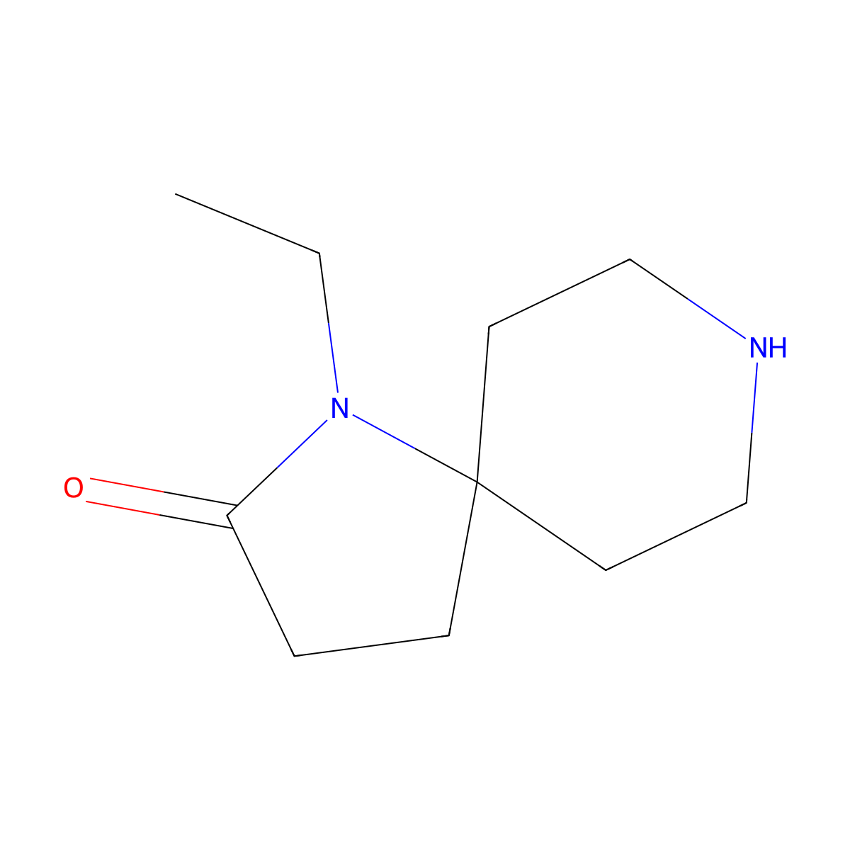 1-Ethyl-1,8-diazaspiro[4.5]decan-2-one molecular structure, CAS 1380386-83-3