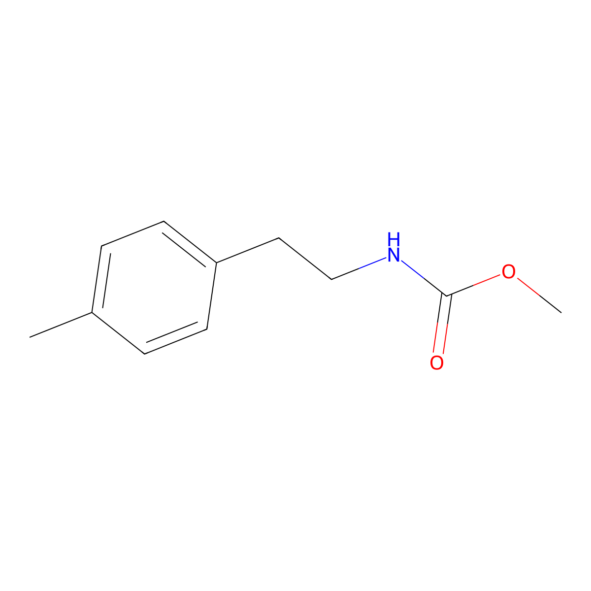 methyl N-[2-(4-methylphenyl)ethyl]carbamate molecular structure, CAS 1380403-84-8