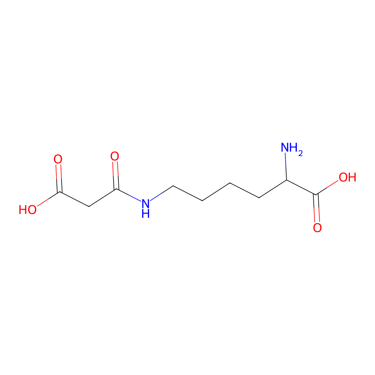 N6-(2-Carboxyacetyl)-L-lysine molecular structure, CAS 1380412-92-9