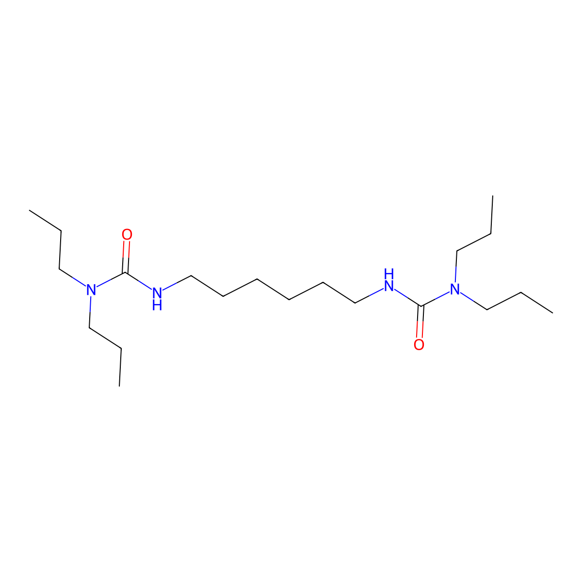 3,3'-Hexamethylenebis(1,1-dipropylurea) molecular structure, CAS 138049-24-8