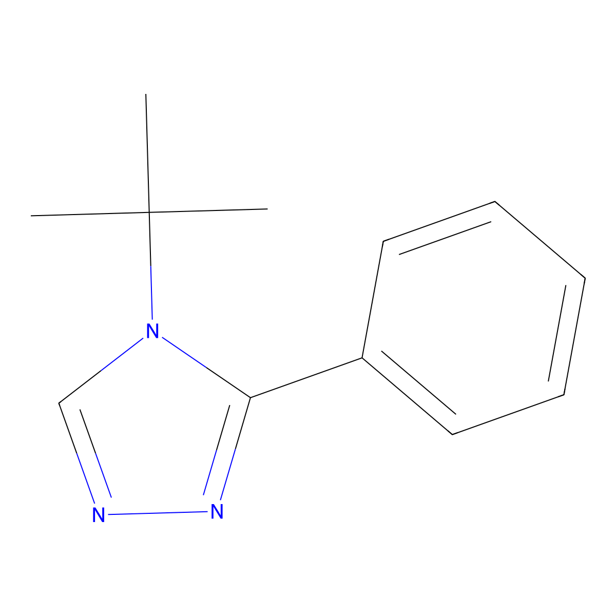 4-tert-butyl-3-phenyl-4H-1,2,4-triazole molecular structure, CAS 1380492-54-5
