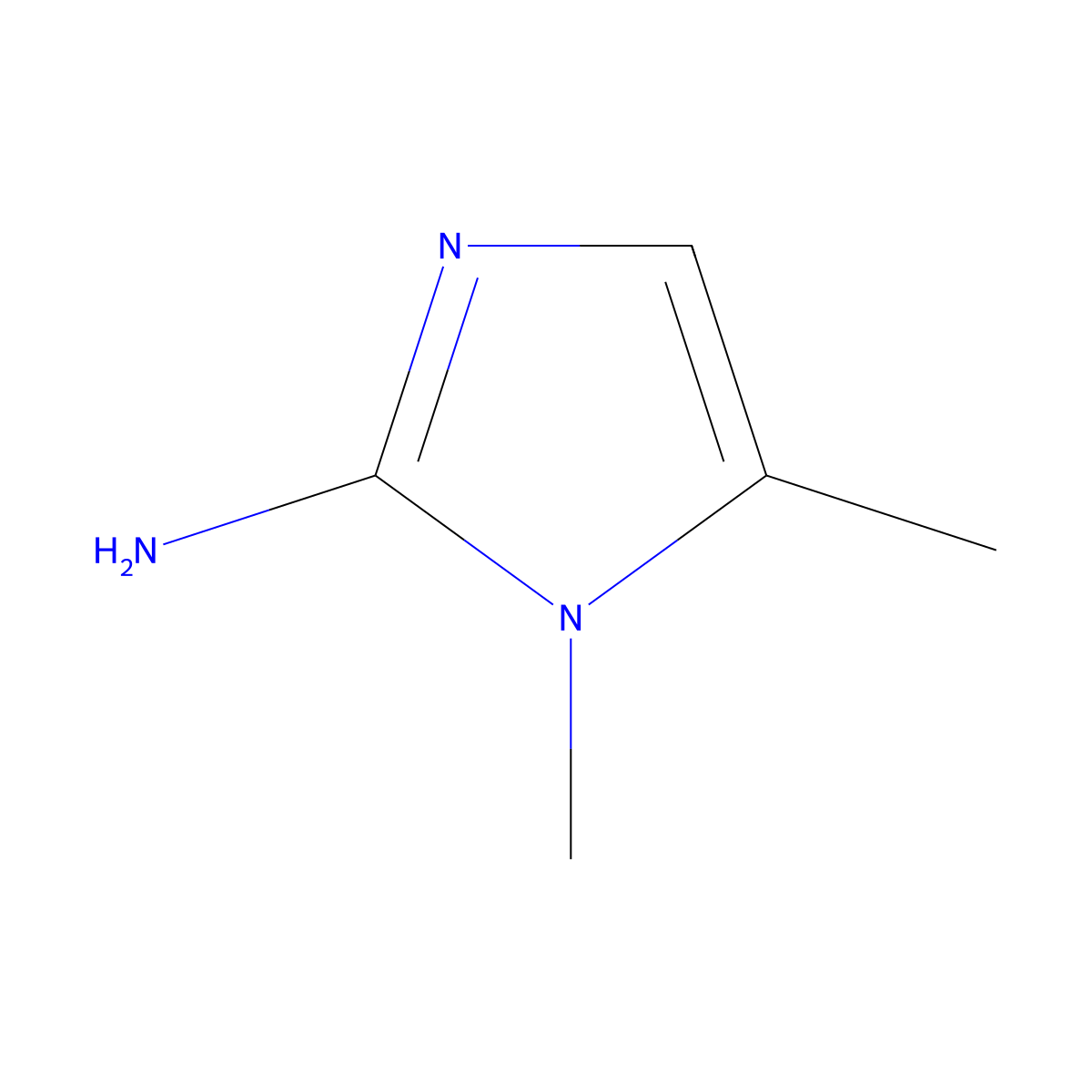 1,5-Dimethyl-1H-imidazol-2-amine molecular structure, CAS 13805-19-1