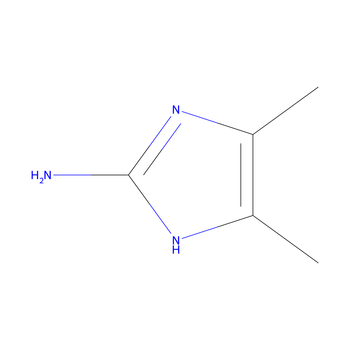 4,5-Dimethyl-1H-imidazol-2-amine molecular structure, CAS 13805-21-5
