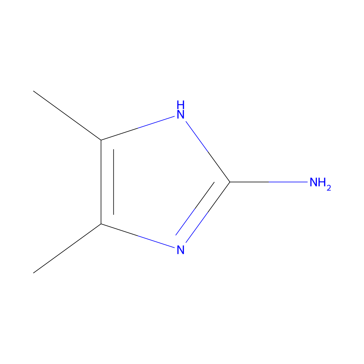 4,5-Dimethyl-1H-imidazol-2-amine molecular structure, CAS 13805-21-5