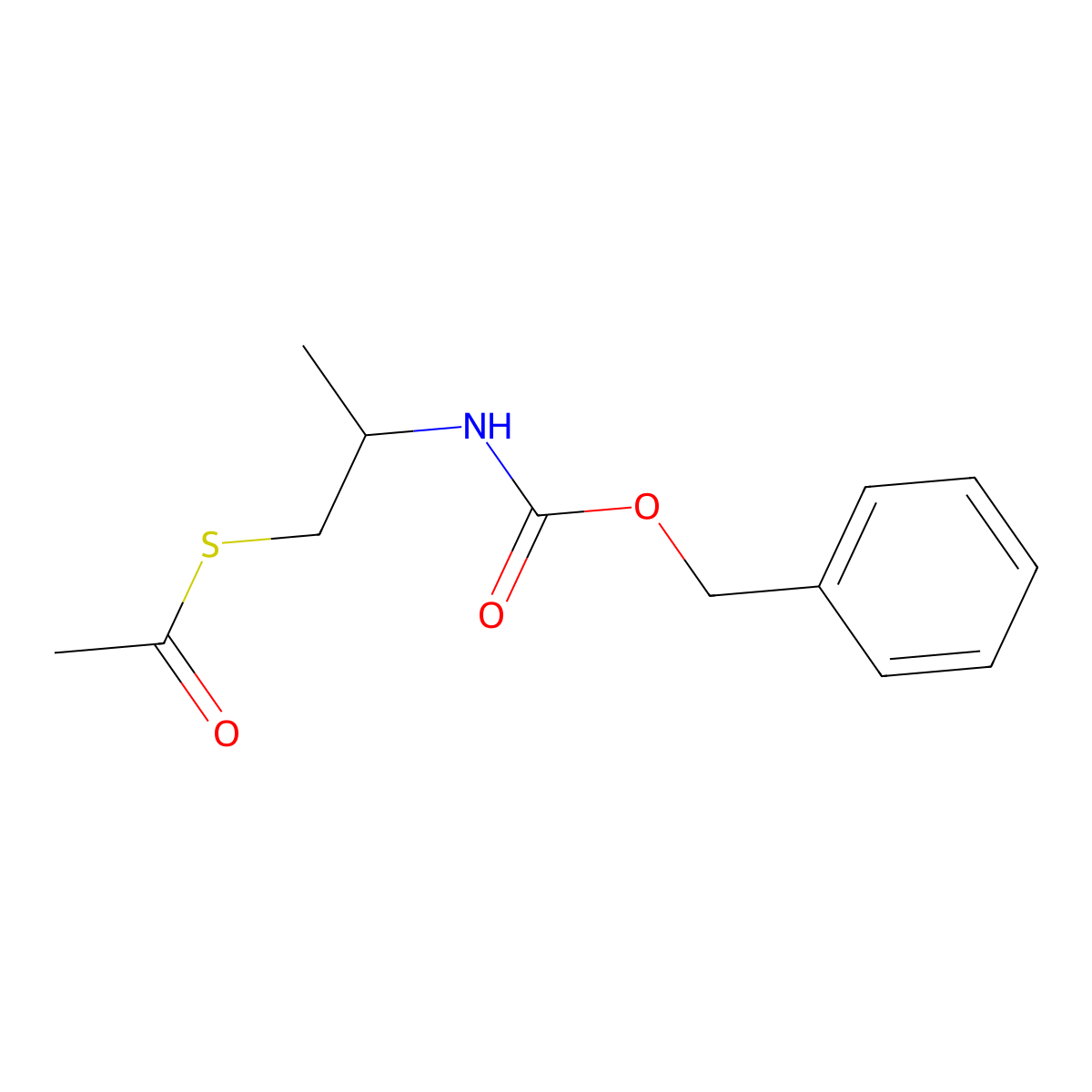 benzyl N-[1-(acetylsulfanyl)propan-2-yl]carbamate molecular structure, CAS 1380510-35-9