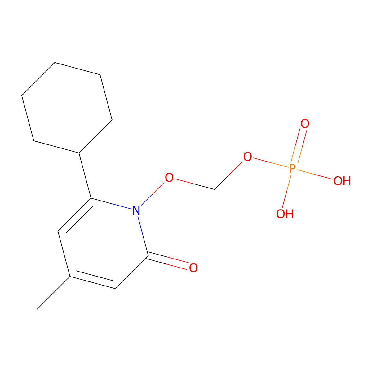 Fosciclopirox molecular structure, CAS 1380539-06-9