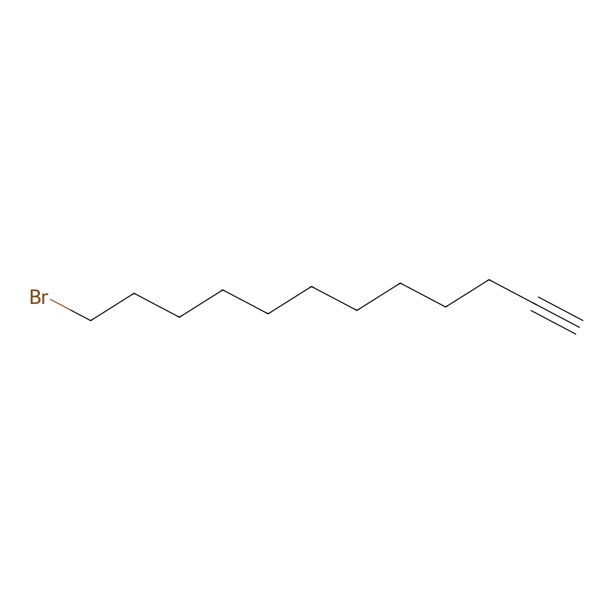 12-Bromo-1-dodecyne molecular structure, CAS 138055-44-4